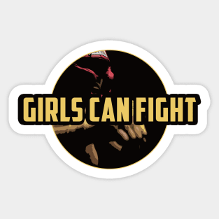 Girls can fight Sticker